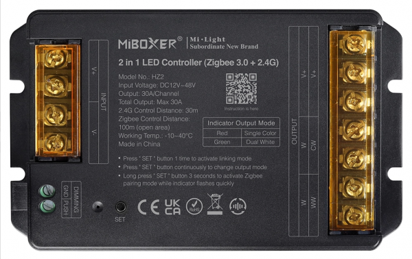 MI-HZ2 Controller 2in1 Zigbee3.0 + 2,4GHz. max.30A