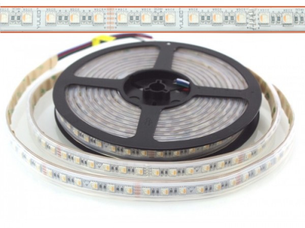 LED Flex Stripe 5m RGBW-XC 84x 4-in1 LEDs/m RGB+warmweiss 24V IP67