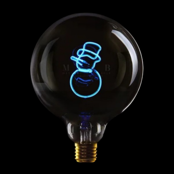 LED Globebirne SNOWMAN G125 E27 2,5W 2200K dimmbar